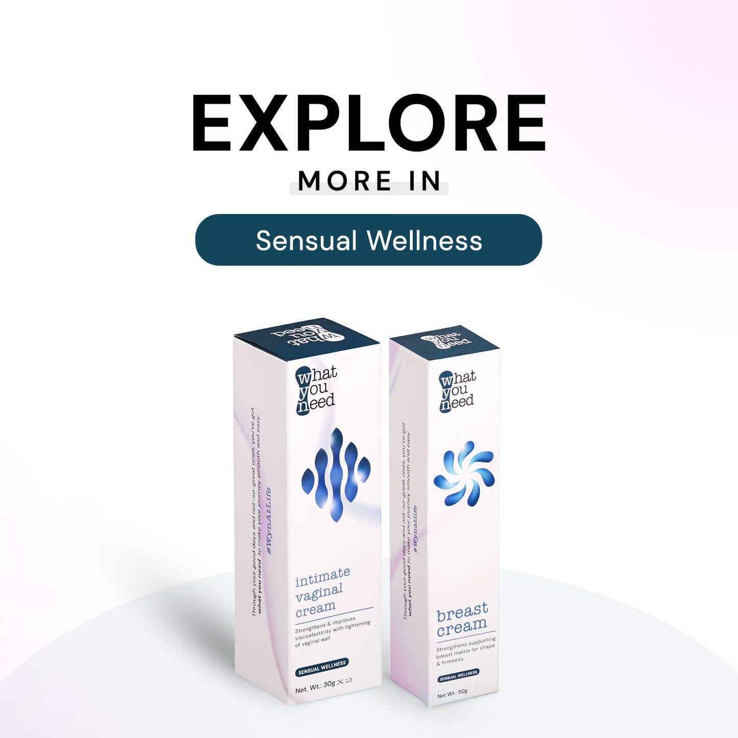 Intimate care products for intimate area