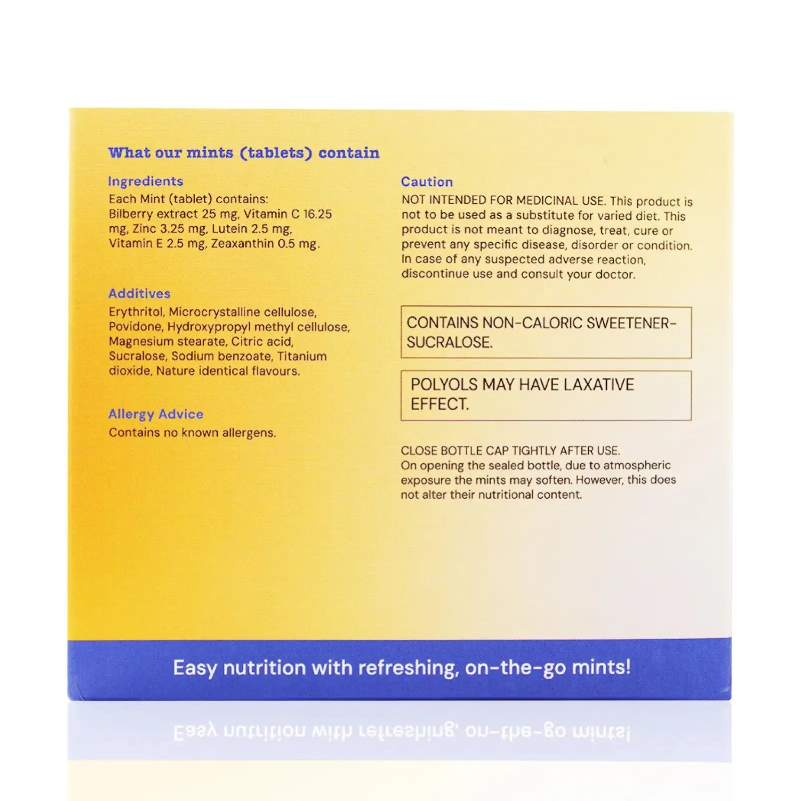 Eye Care Tablets Mints